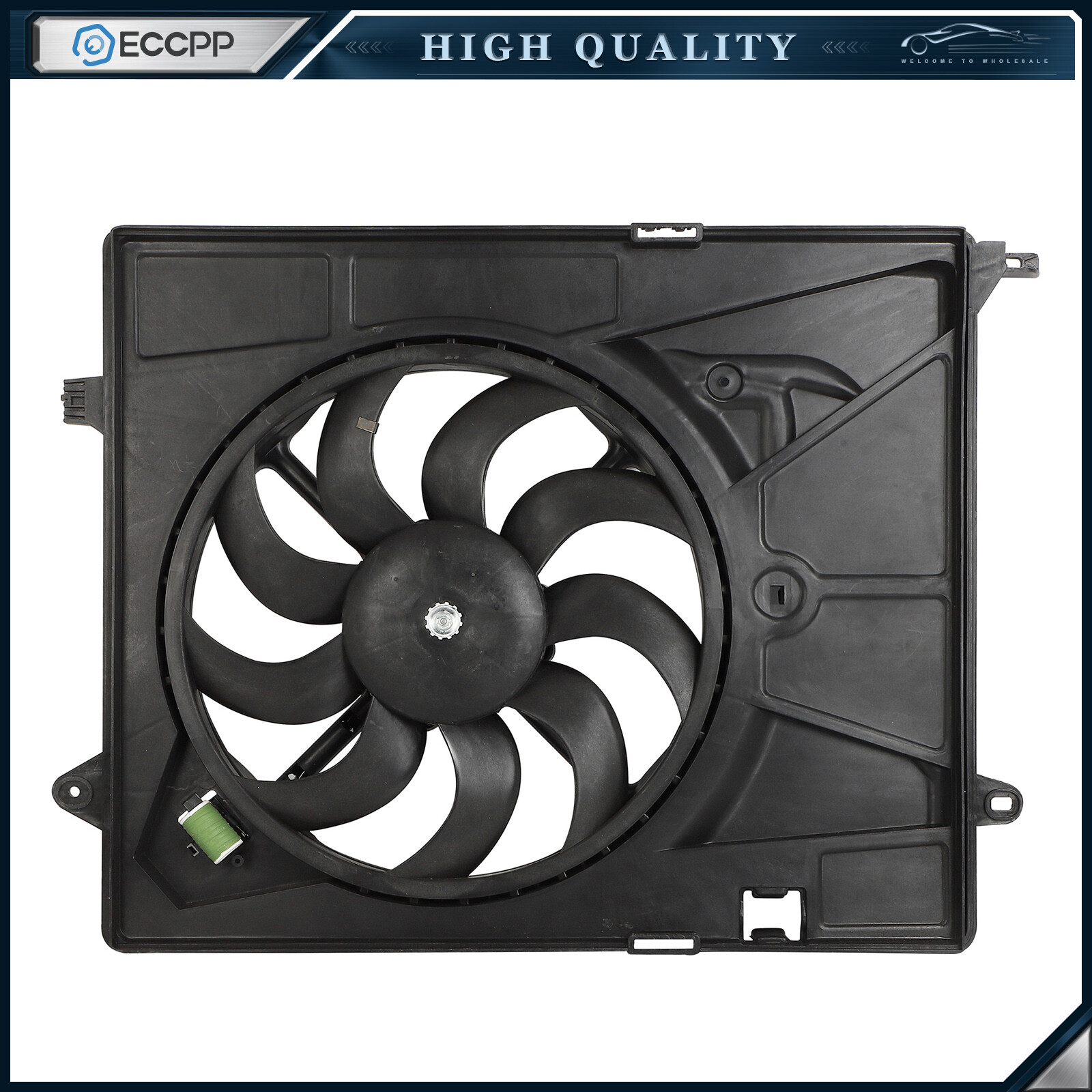 Electric Radiator Fan Assembly For 2014 2015 2016 2017 2018-2020 Chevrolet Trax