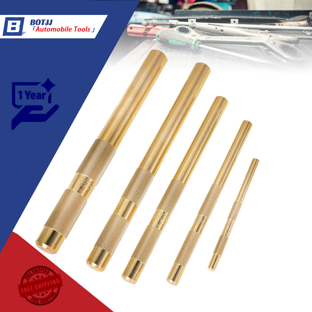 67003 Brass Drift Punch Set Steel Products 5 Piece 1/4″ 3/8″ 1/2″ 5/8″ 3/4″