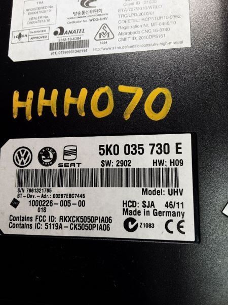 Chassis ECM Communication Interface Box Telephone Fits 12-15 TIGUAN 212920
