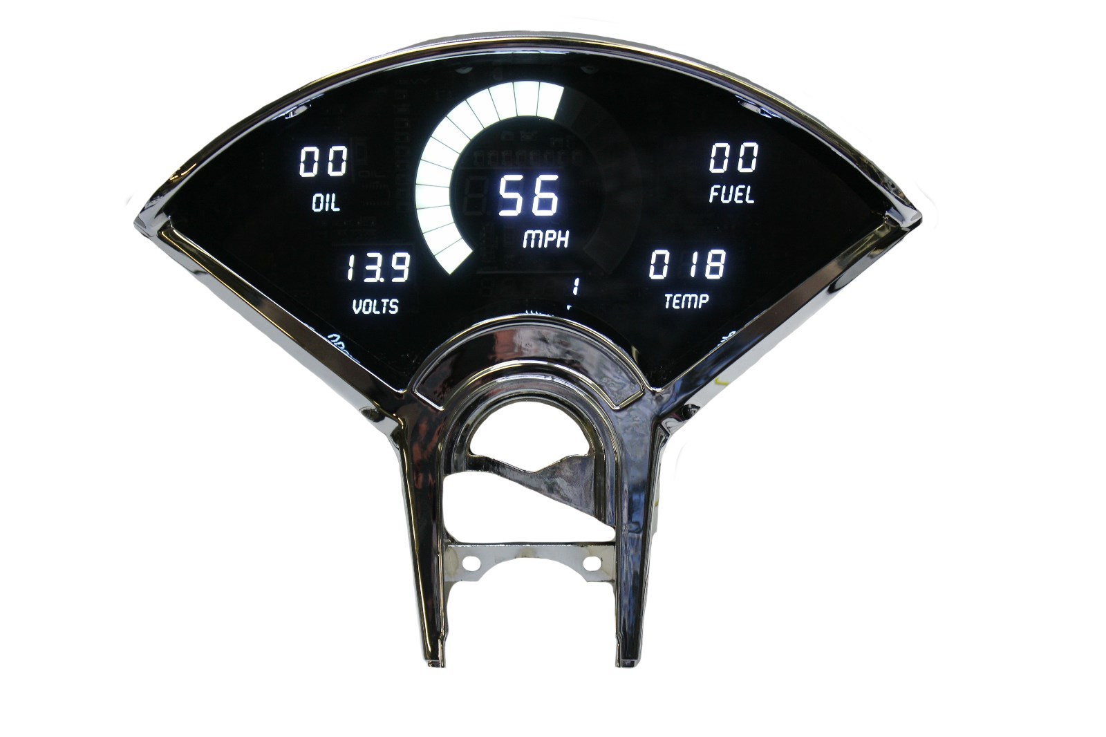 Chevy Bel Air DIGITAL DASH PANEL FOR 1955-1956 Gauges Intellitronix White LEDs!!