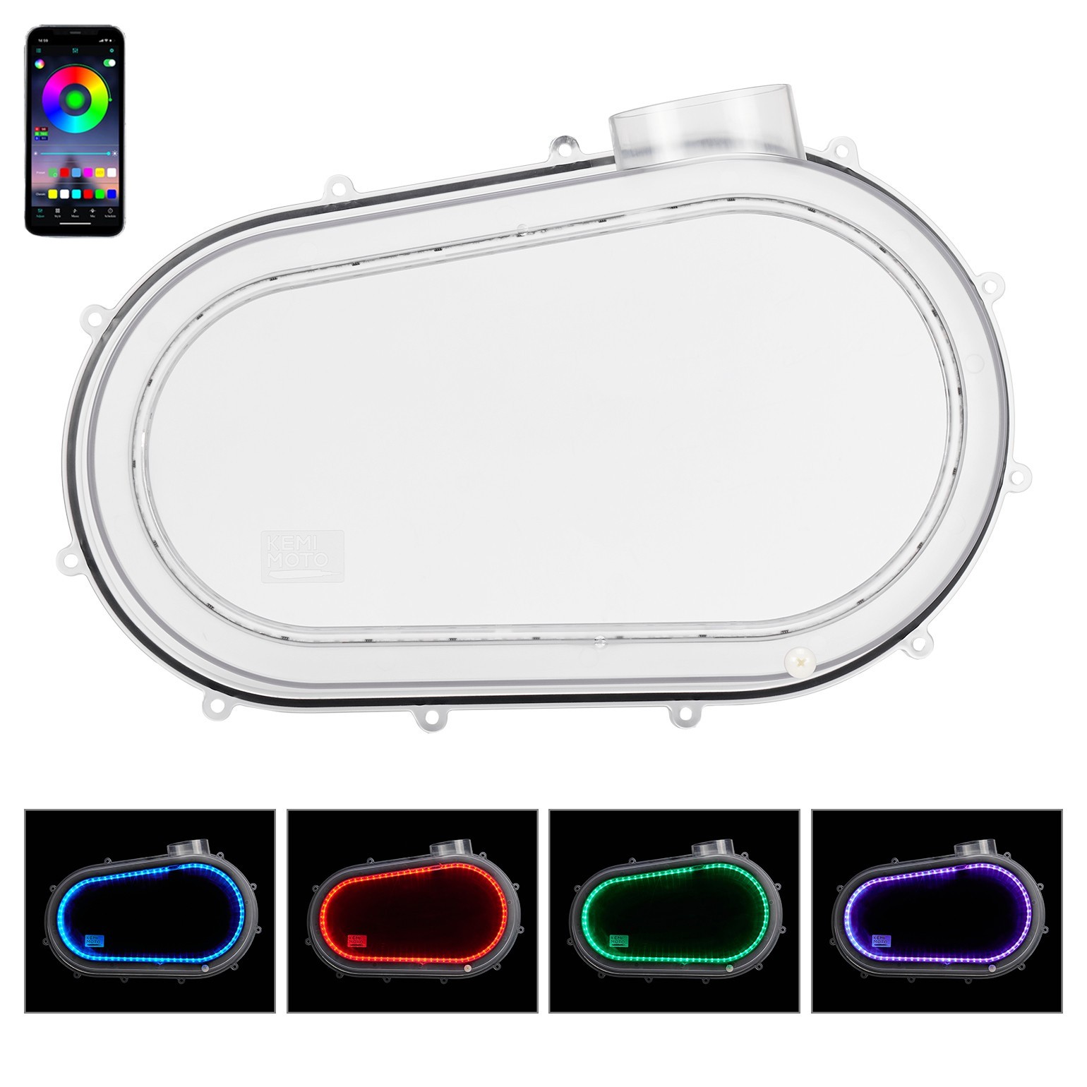 #20212505 Outer Clutch Cover w/RGB Light for Can Am Maverick X3/ MAX R 2018-2022