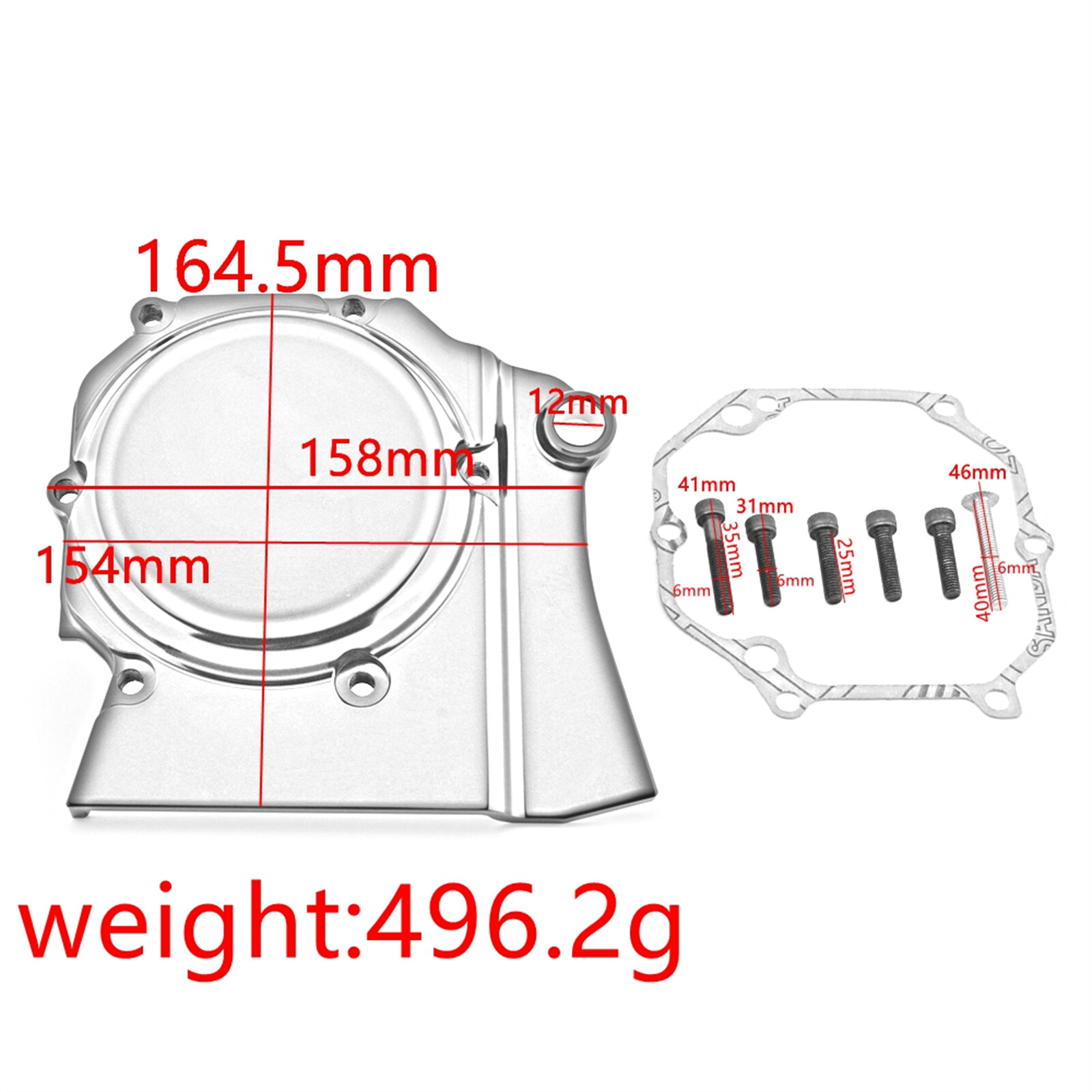 Chrome Side Engine Decorative Cover Kit For YAMAHA Vmax 1200 1985-2007 86 87 88