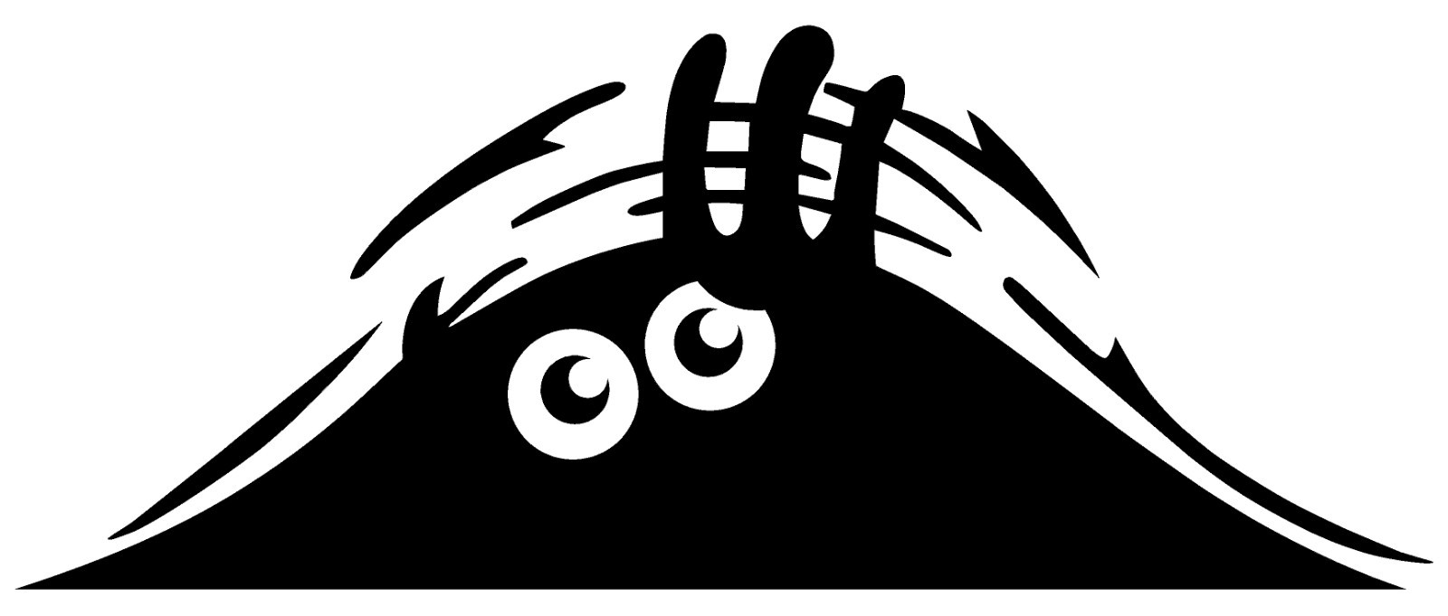 Peeking Monsters Window Laptop Car Truck Multiple Colors and Sizes