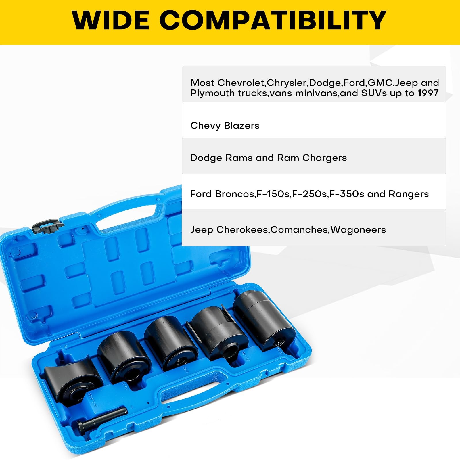 Acymner 14PCS Master Ball Joint Remover Installer Adapter Tool Set for Ball…