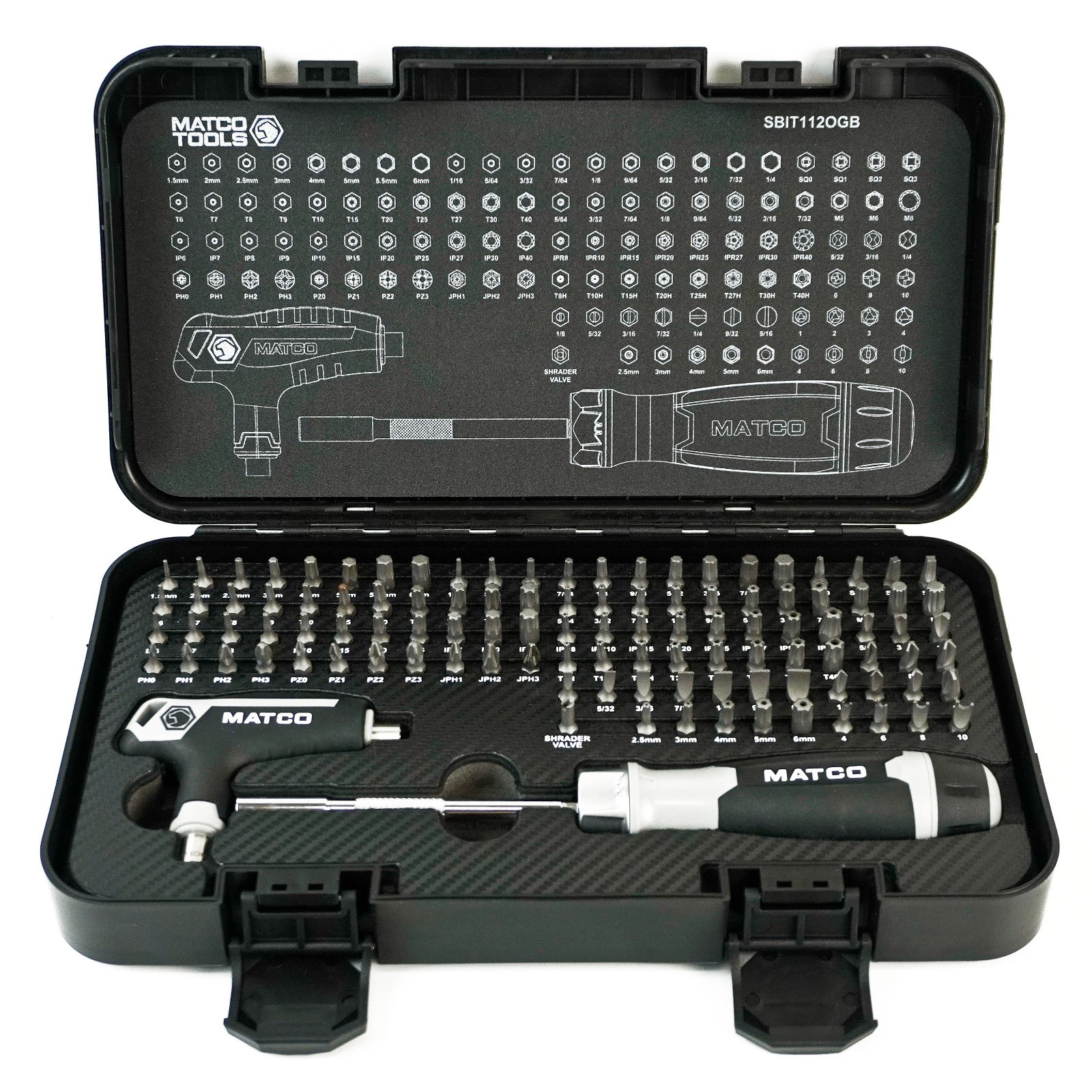 Matco Tools SBIT112OGB 112 Piece Opti-Grip Multi-Bit Set -A