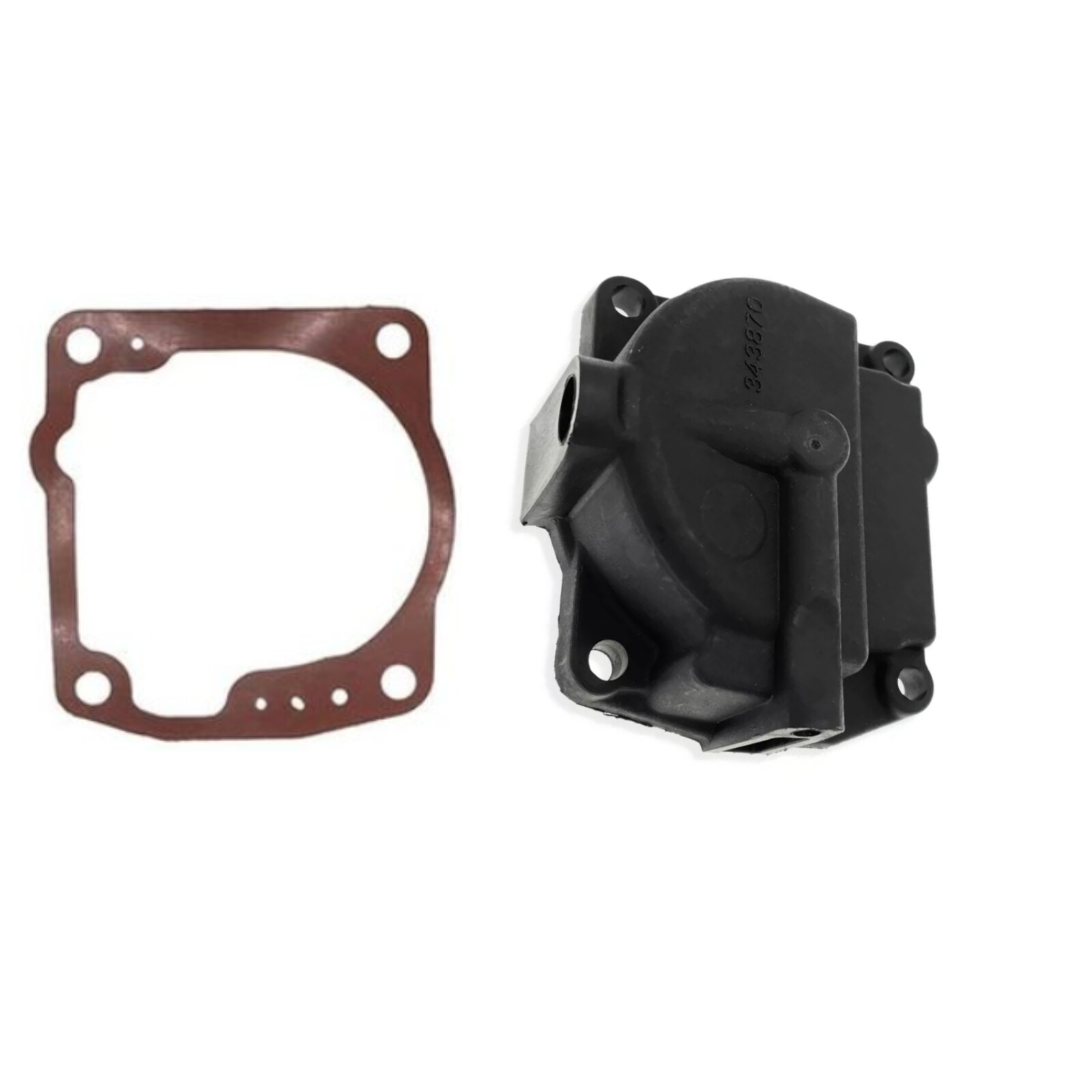For Johnson Evinrude Carburetor Float Bowl Chamber 0433000 766418 w/Gasket 6Pcs