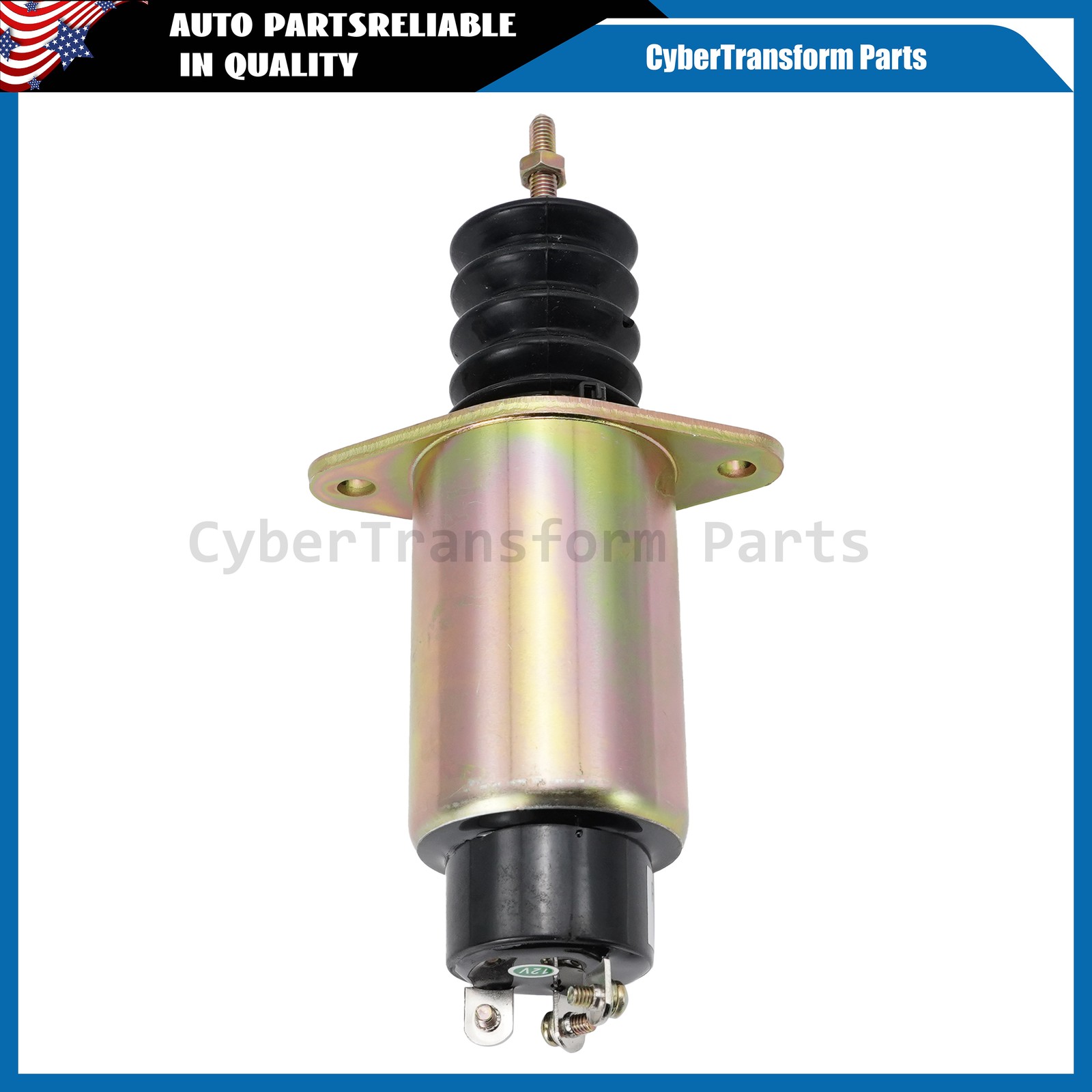NEW For Woodward 2003 12S7U1B2A SA-4752-12 12V 3-Terminal Fuel Shutdown Solenoid
