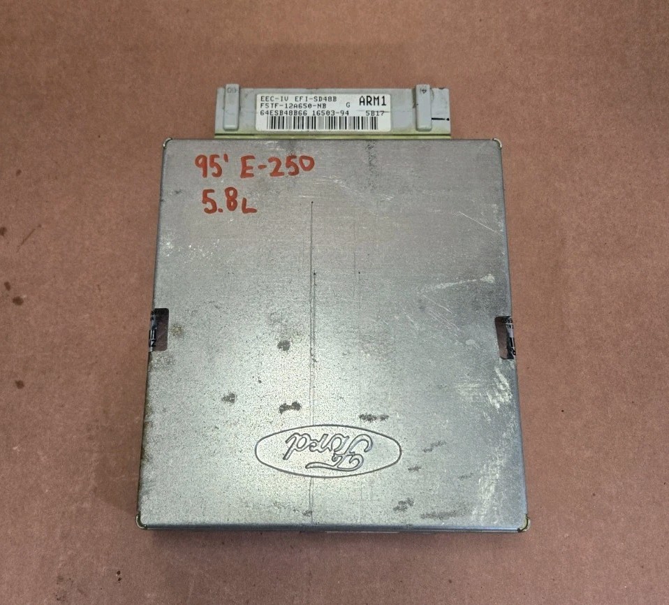 ARM1 95 Ford E150 E250 5.8 ECU ECM PCM ENGINE COMPUTER F5TF-12A650-NB OEM