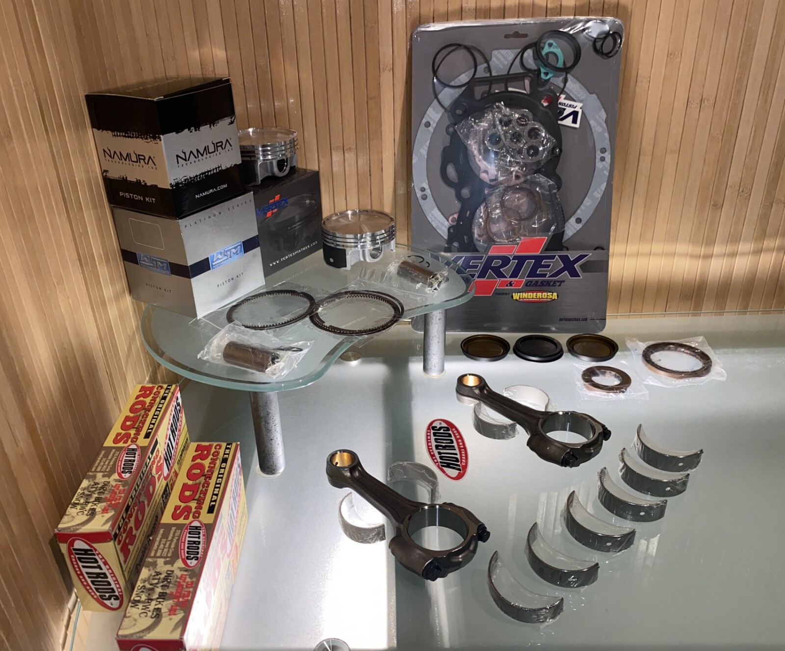 2014-2022 Polaris SCRAMBLER 1000 Bottom & Top Rebuild Kit / Pistons+Gaskets+Rods