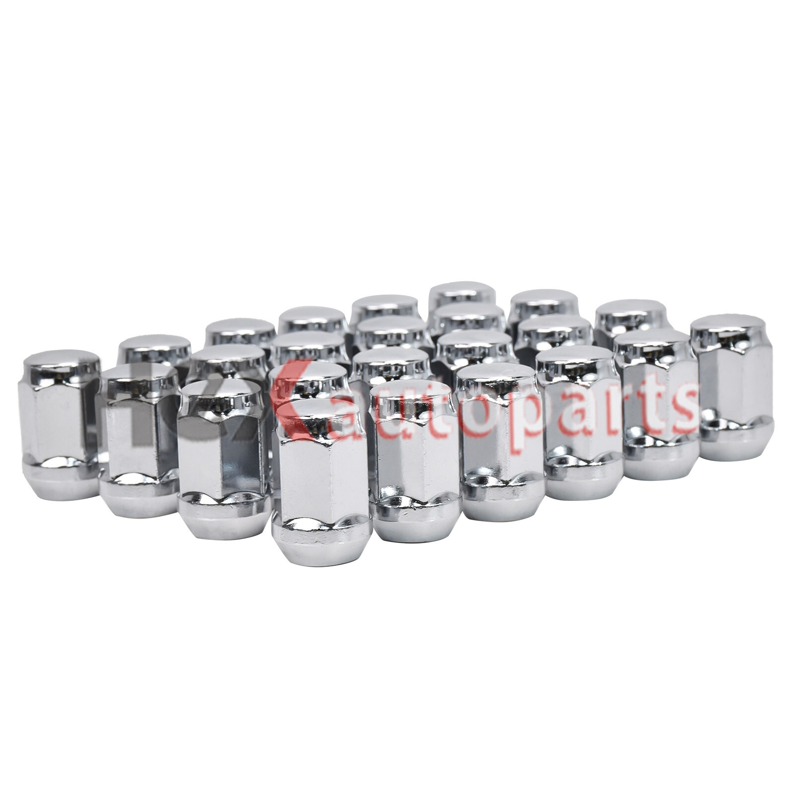 24Pcs 7/16-20 Chrome Bulge Acorn Lug Nuts for Chevy GMC Blazer K10 K5 V1500 7/16