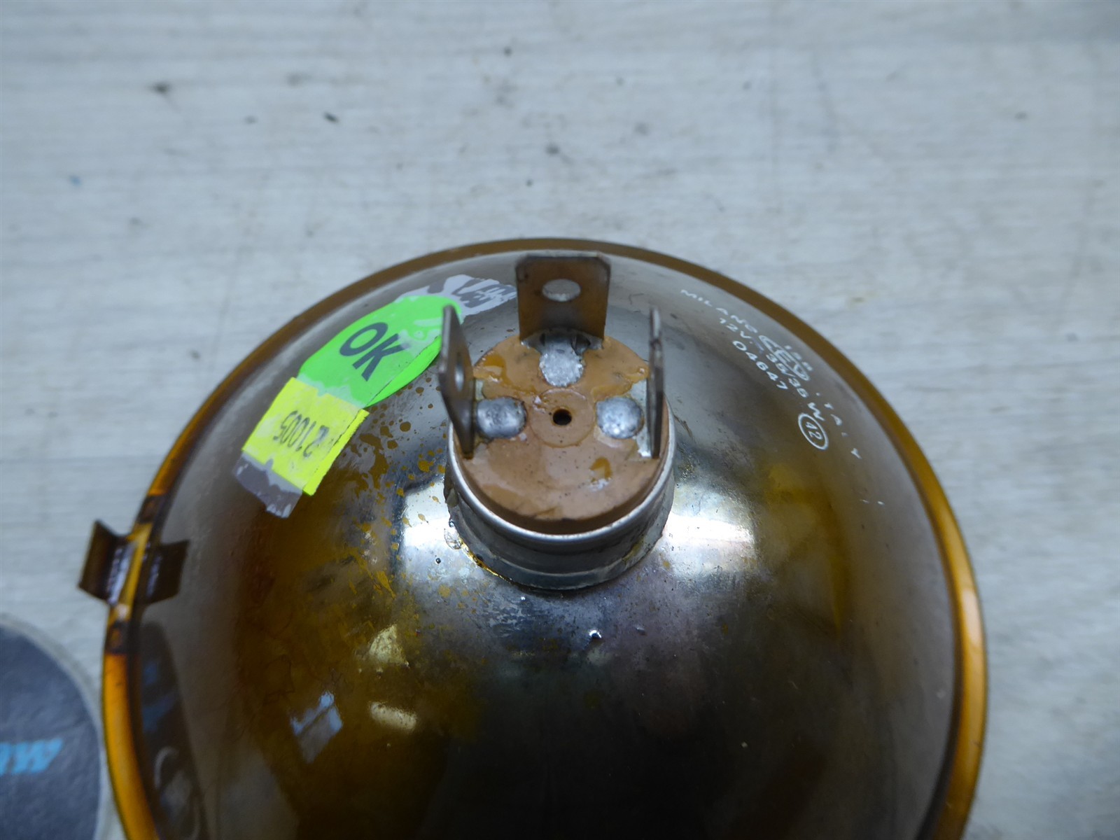 1975 AMF Harley SX 125 S21005. CEV sealed beam headlight