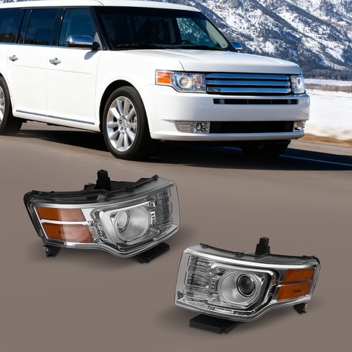 HID Headlight Front Left & Right Side For 2009-2012 Ford Flex Limited/Titanium