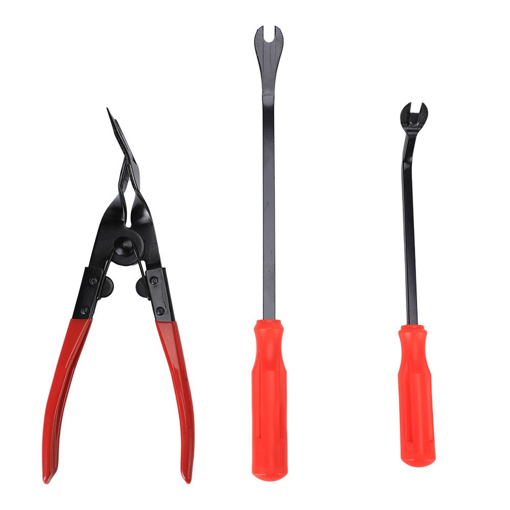 200PCS Steel Car Door Panel Clips Repair Tool Kit Disassembly metal pry Tool Set