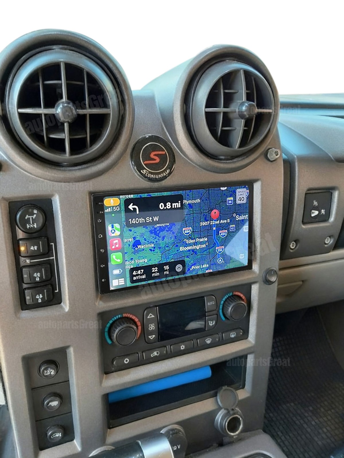For 2003-2006 Hummer H2 Android 15 Navi GPS Carplay Stereo Radio Wifi DSP Player