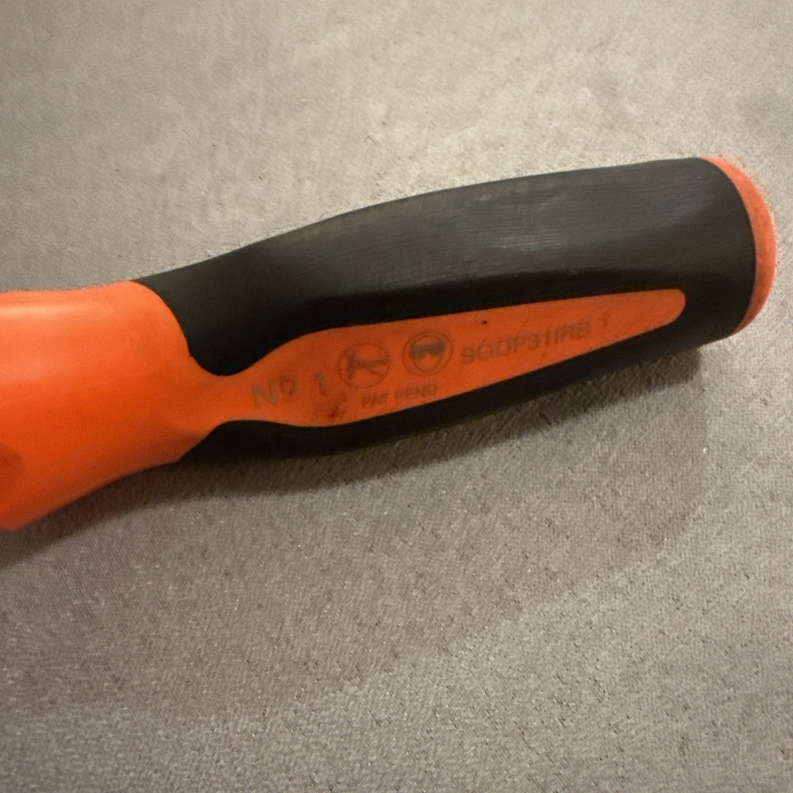 Snap-on Tools USA No. 1 Phillips Soft Grip Orange Screwdriver SGDP31IRB