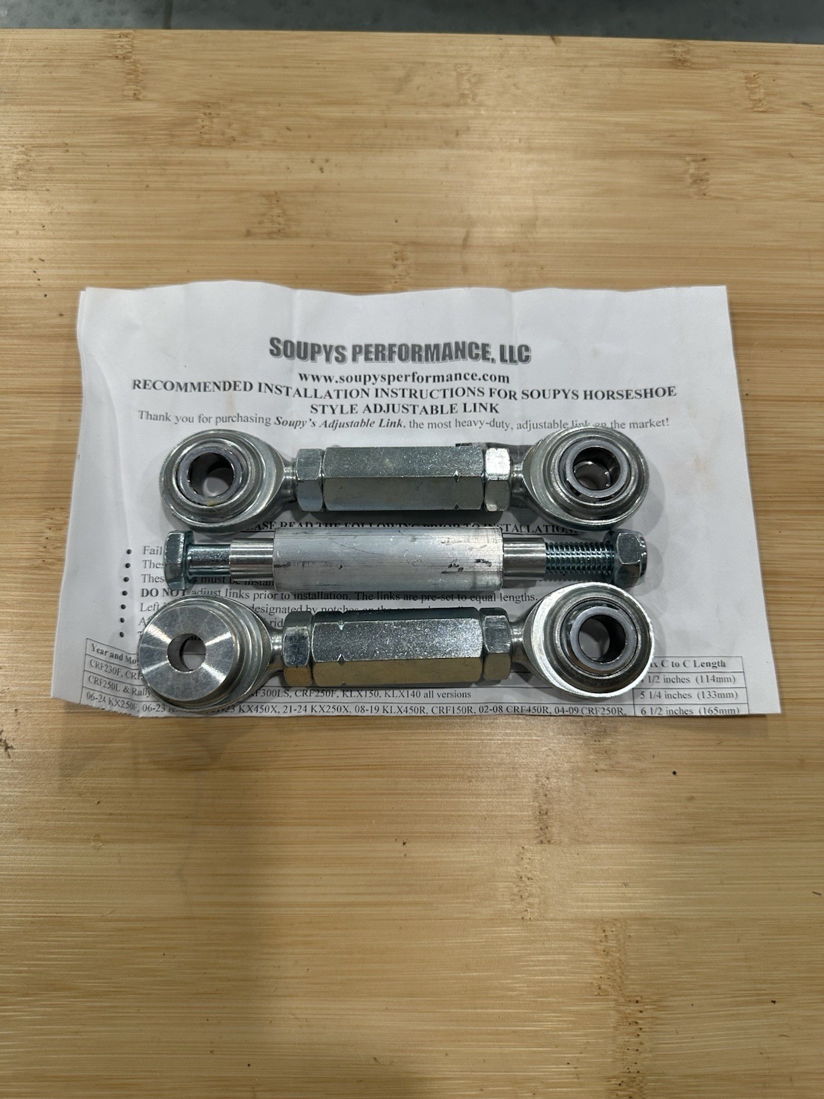 Soupys Performance Lowering Links For Honda CRF 300L Rally