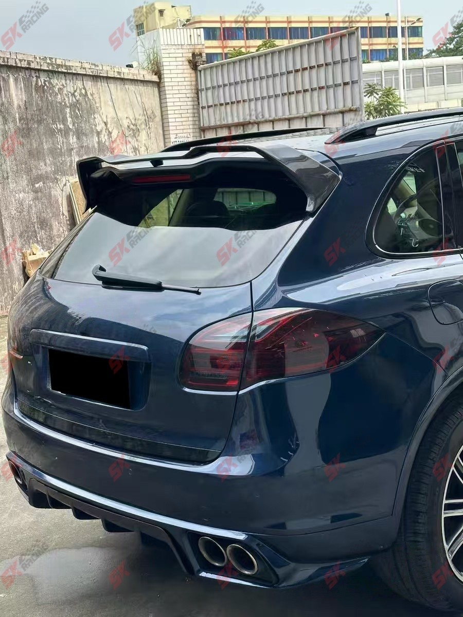 Fits 11+ Porsche Cayenne 985.1 Carbon Fiber/Unpainted Rear Middle Wing Roof Wing