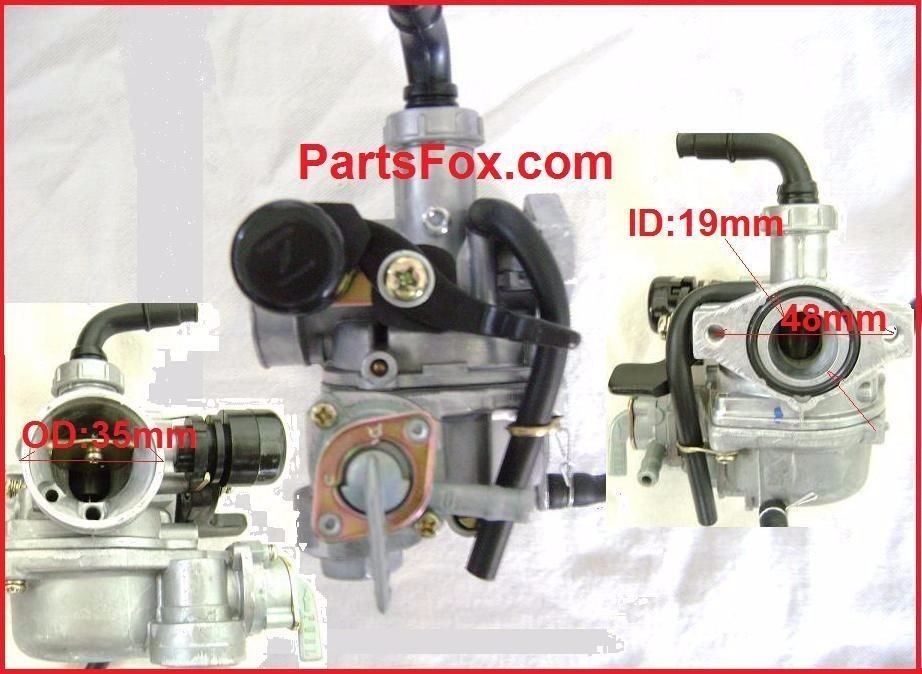 Carb RedCap 17mm Carburetor for 1969-1982 Honda CT70 CT90 ST90 Mini Dirt bike
