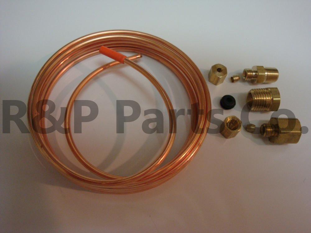 Oil Pressure Gauge Copper Tubing Line Kit 1/8″ x 6′ for Massey Ferguson Harris