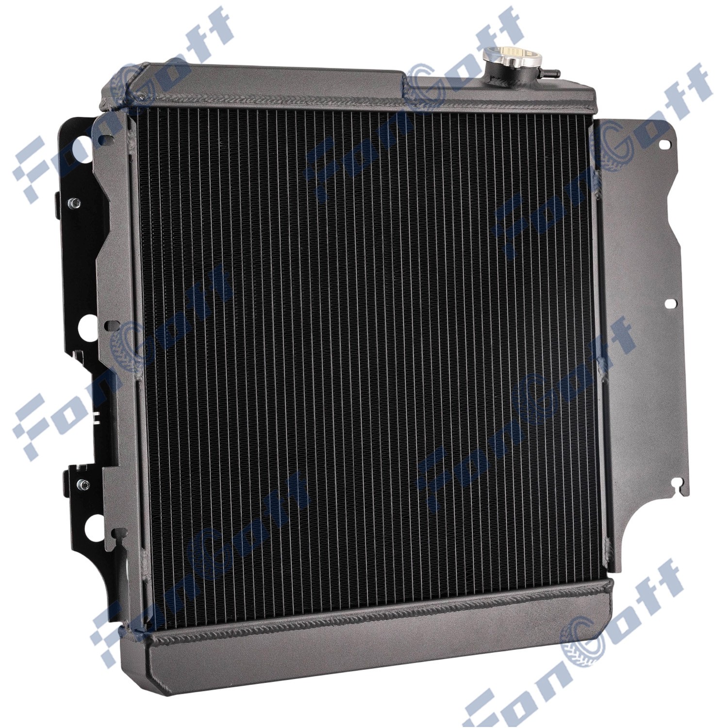 3-Row Aluminum Radiator Shroud Fan Fits 1987-2006 Jeep Wrangler TJ YJ L4 L6 New