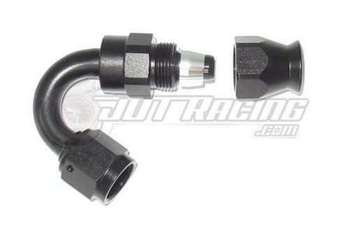 AN6 6AN 150 Degree PTFE Teflon Swivel Hose End Fitting Adapter Black E85 QUALITY