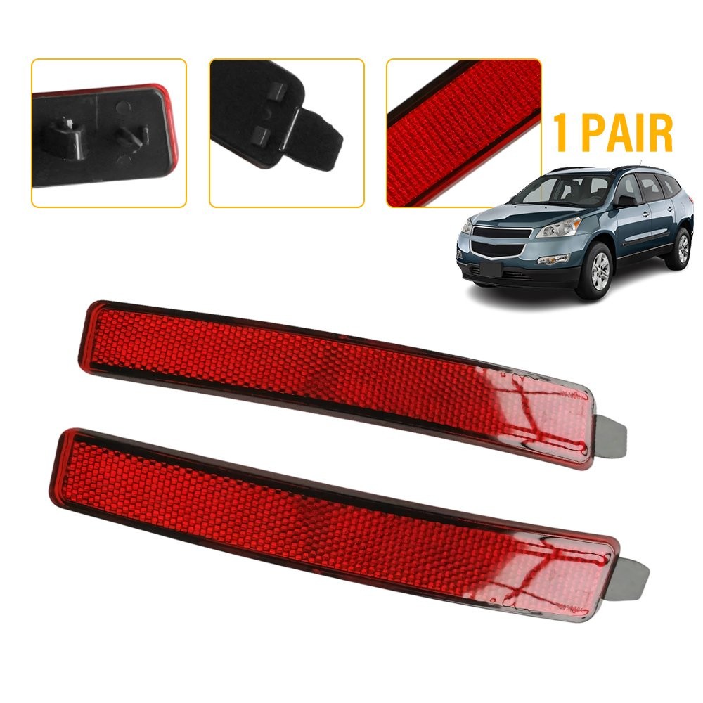 Rear Bumper Reflector Set For 2016-2019 Ford Explorer FB5Z15A449D FB5Z15A449C