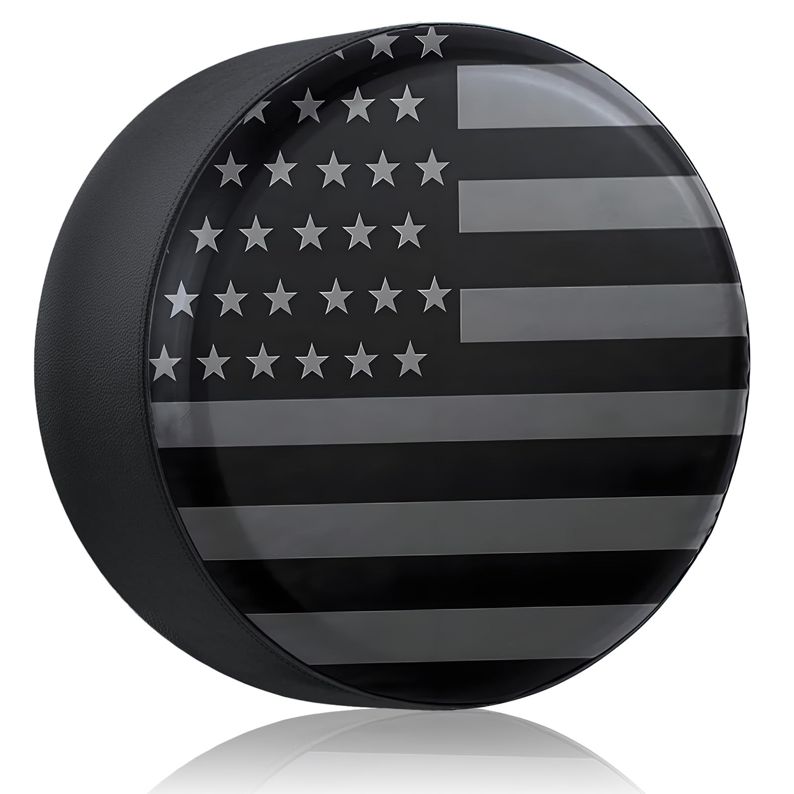 14″ Spare Tire Cover Black Wheel Protectors for RV Camper Trailer Waterproof