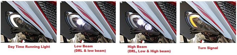 LED Headlight set: 2006 – 2024 YAMAHA RAPTOR YFZ 450 700R YFM 250 350 700 . USA
