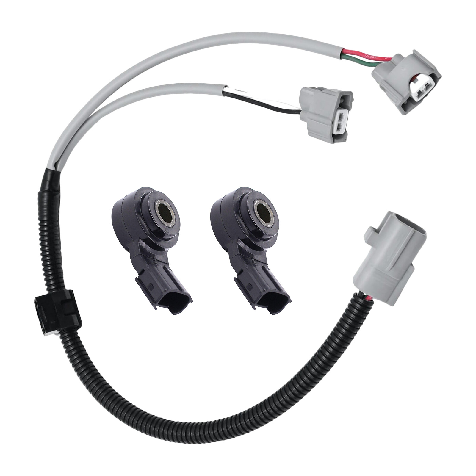 2x Knock Sensor & Harness For 2005-2012 Scion tC 2.4L 2.5L / 2006 Scion xA 1.5L