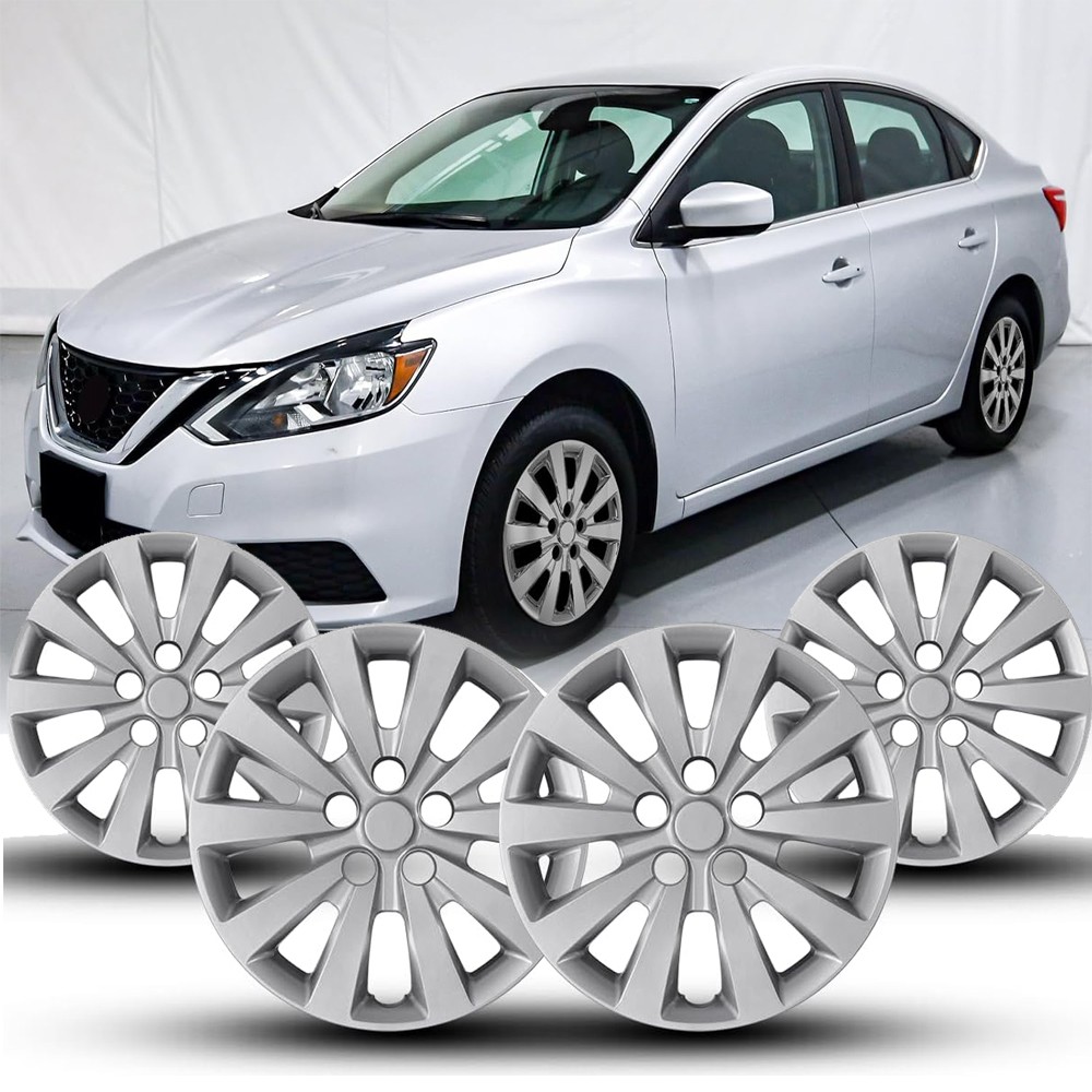 Set Of 4 16″ Hubcaps For 2013-2019 Nissan Sentra 11-17 Nissan Leaf Wheel Cover U