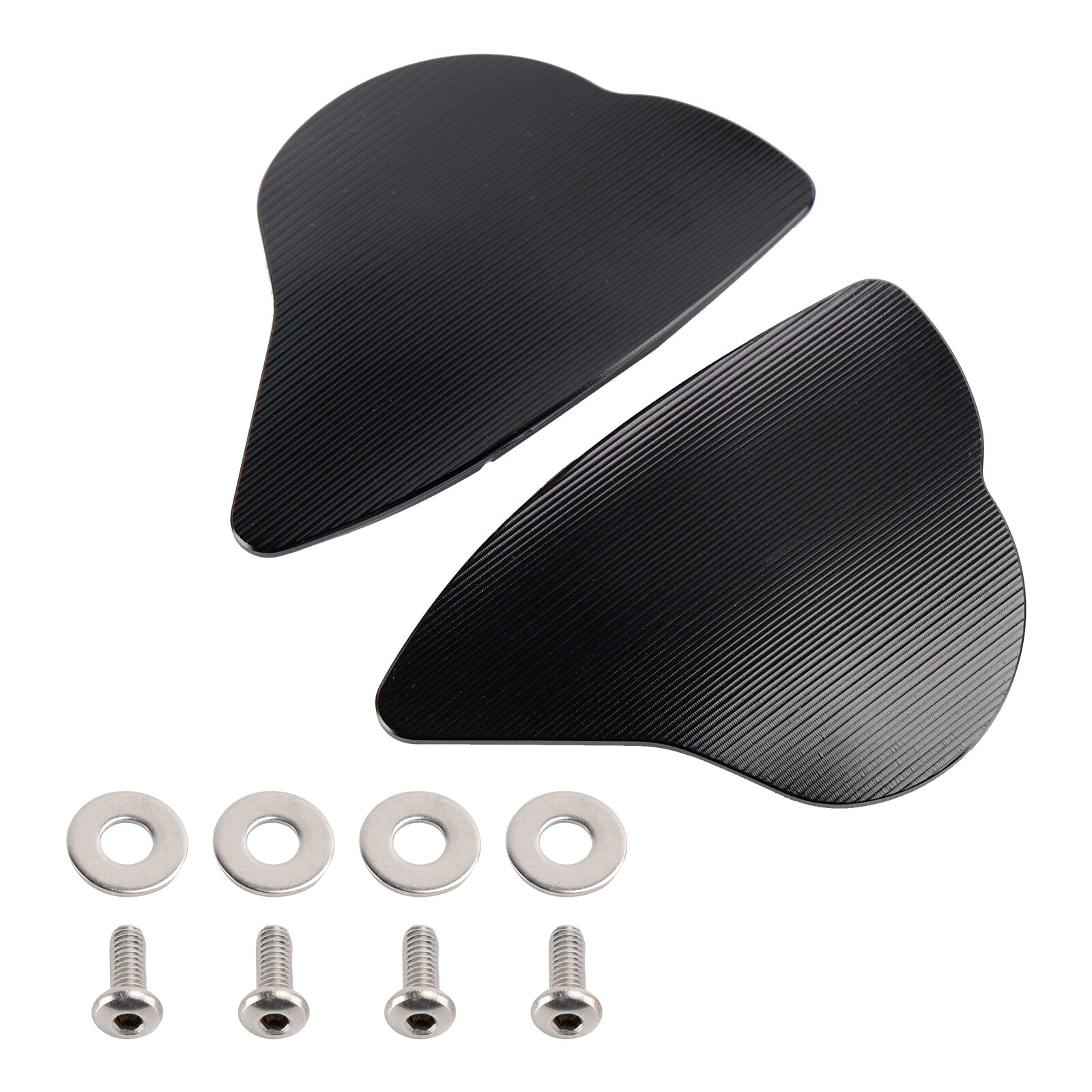 CNC Aluminum Black Mirror Block Off Plates For Yamaha YZF-R6 YZF-R7 2017-2024 US