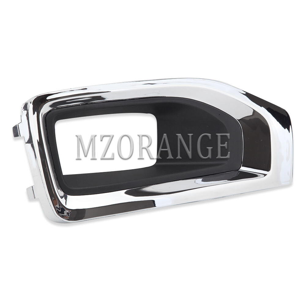 Pair Fog Light Lamp Cover Frame Bracket w/Chrome Trim For GMC Yukon XL 2015-2020