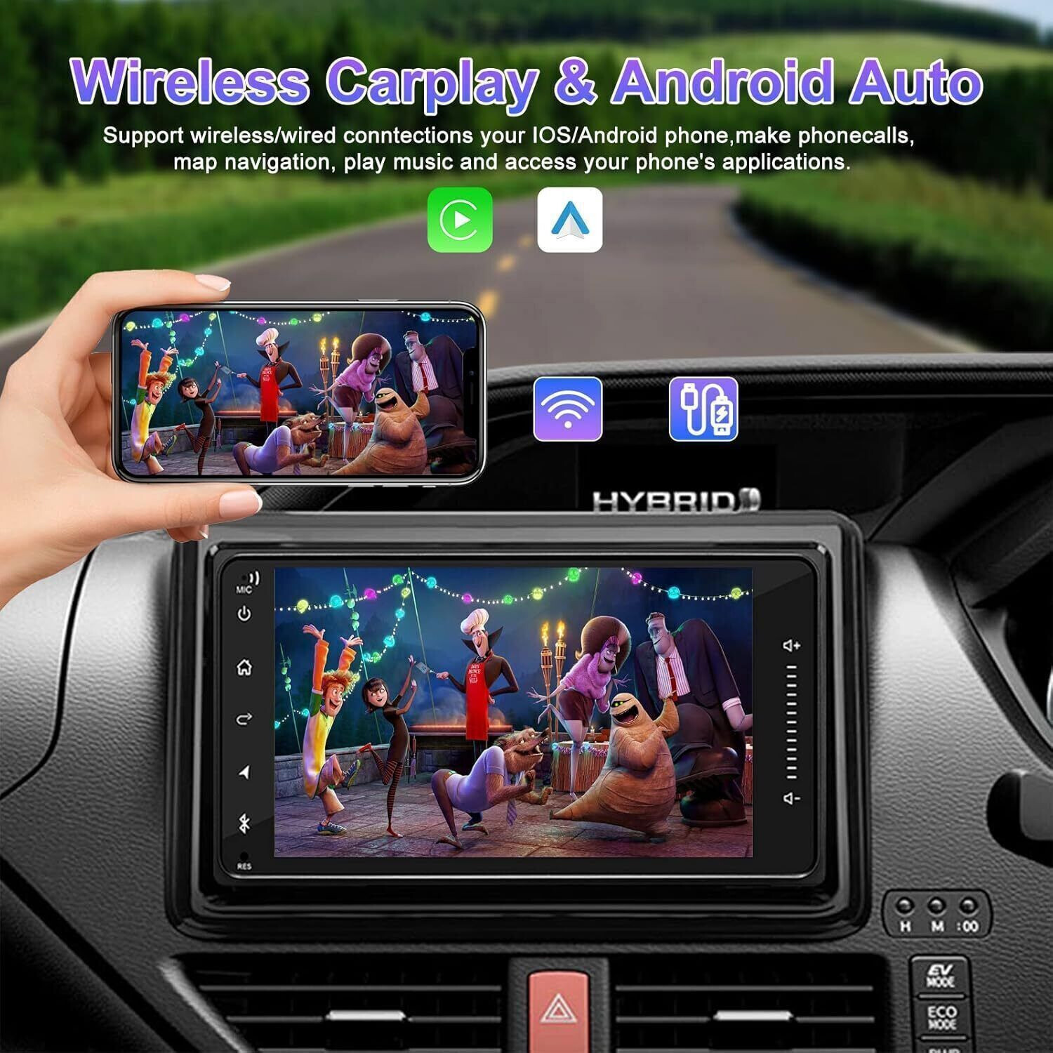 Carplay Android 14.0 For 2004 2005 2006 Scion xA Car Stereo Radio GPS +CAM