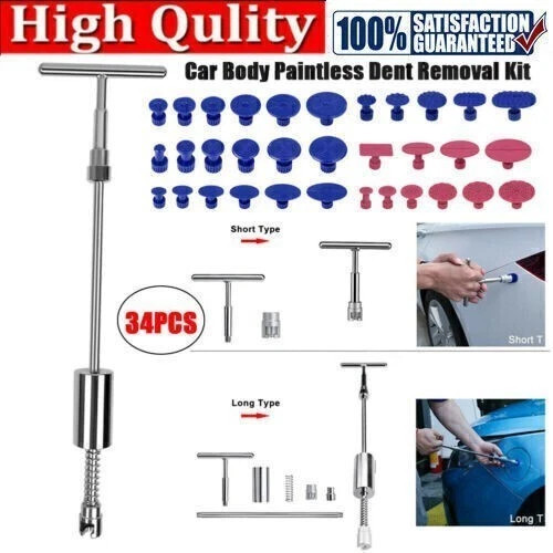Car Body Slide Hammer Paintless Dent Repair Tool Puller Lifter Hail Removal Kit