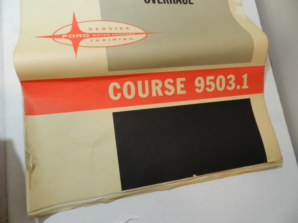 VINTAGE 1964 FORD MOTOR COMPANY SERVICE & TRAINING EASEL MOUNT SHEETS- LARGE
