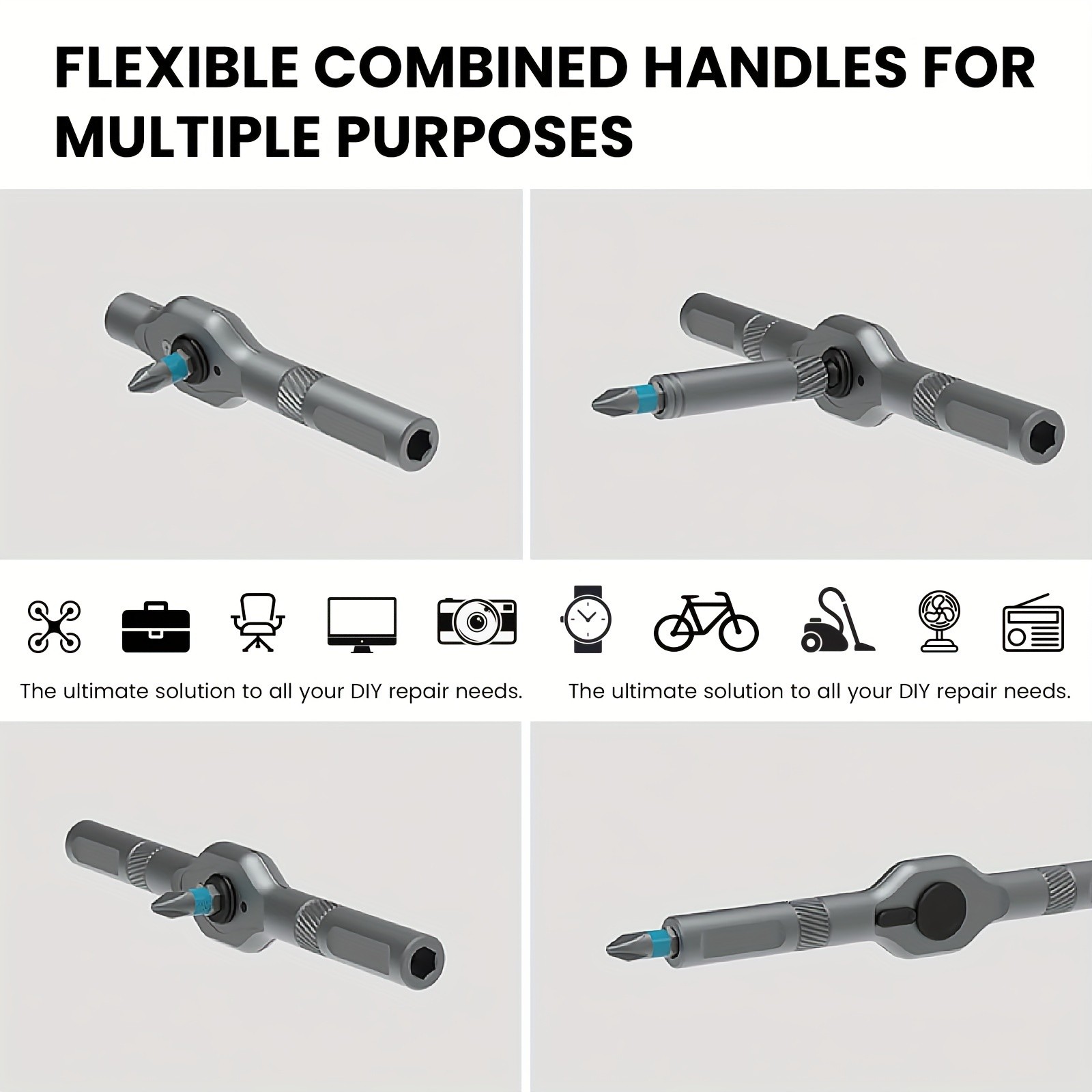 24 in 1 Magnetic Screwdriver Set DIY T-Ratchet Handle Screwdriver Set Multi Bit