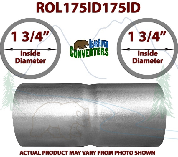 1.75″ ID to 1 3/4” ID Universal Exhaust Pipe Coupling Connector Adapter Coupler