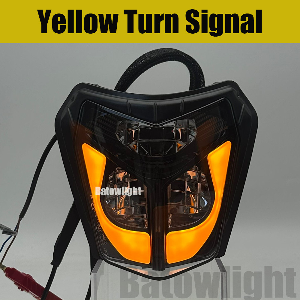 NEW LED Headlamp DRL w/Yellow Turn For KTM EXC XCW EXC-F 250 300 350 450 500 690