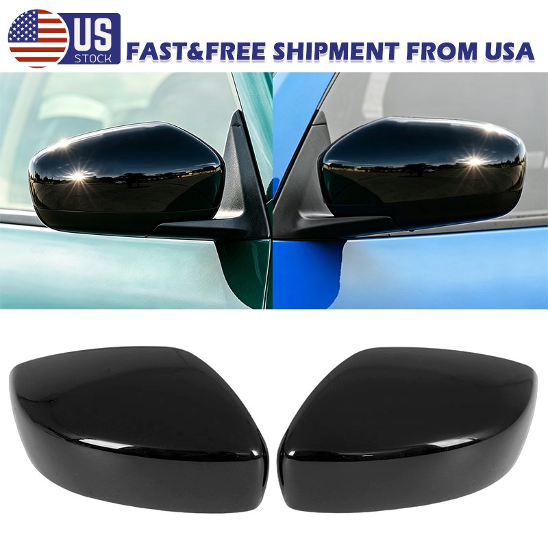 For Infiniti G25 G37 2009-2013 Side Door Wing Mirror Cover Caps Gloss Black US