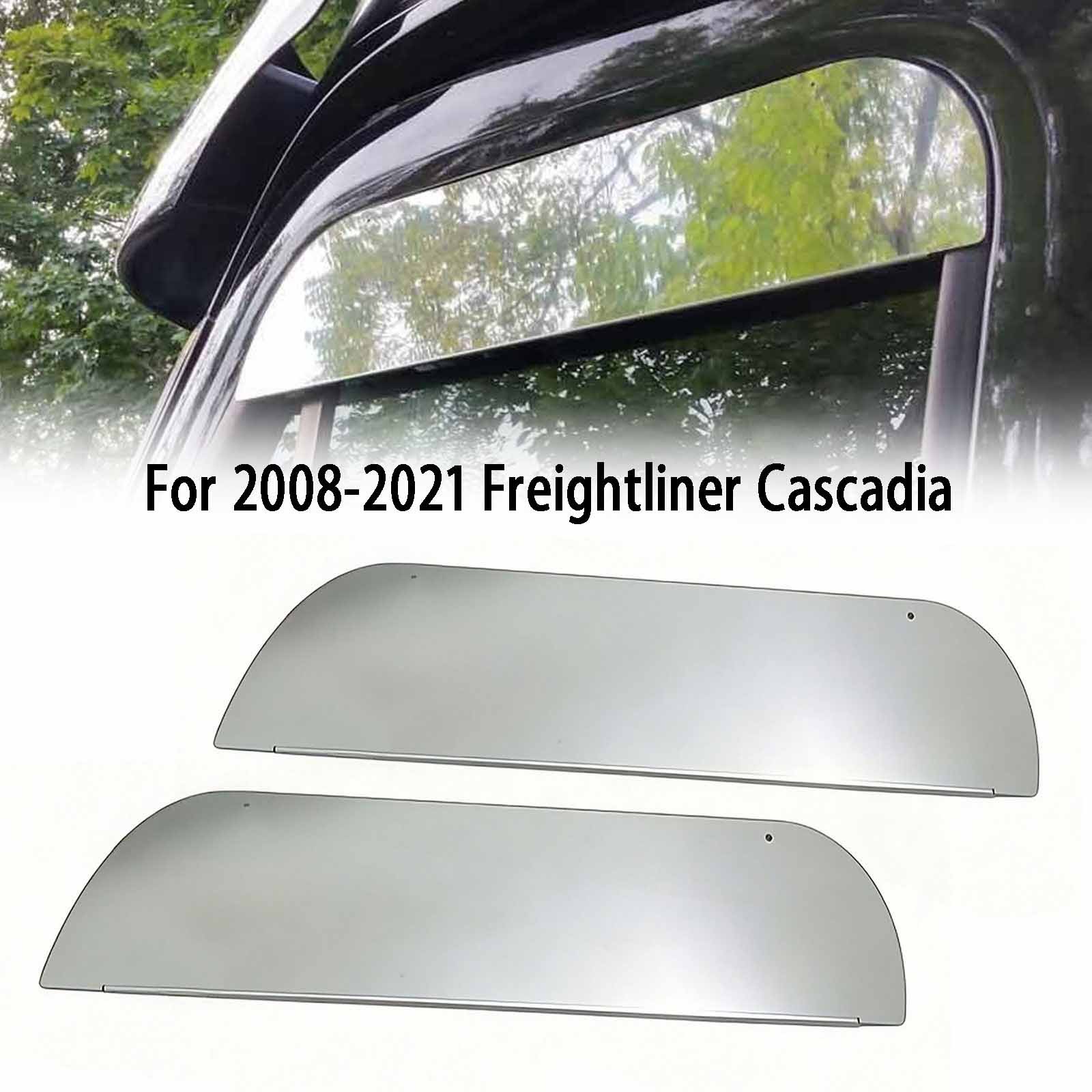 For 2008-2021 Freightliner Cascadia 7” Chop Top Window Trim SS Mirror Polished