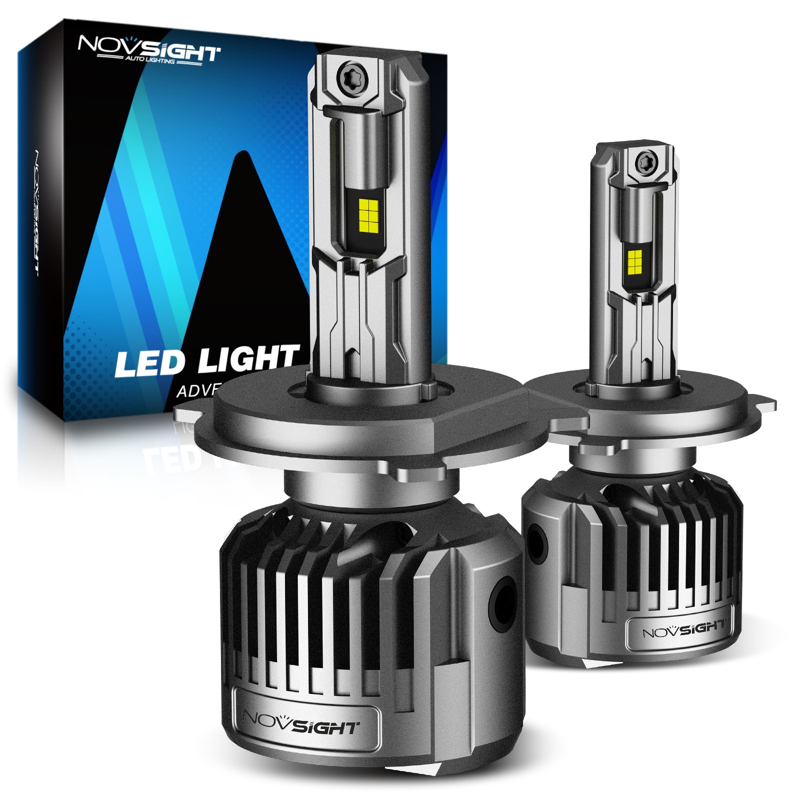 NOVSIGHT 9003 H4 LED Headlight Bulbs Lamp 180W 36000LM Hi/Low Beam No Error Free