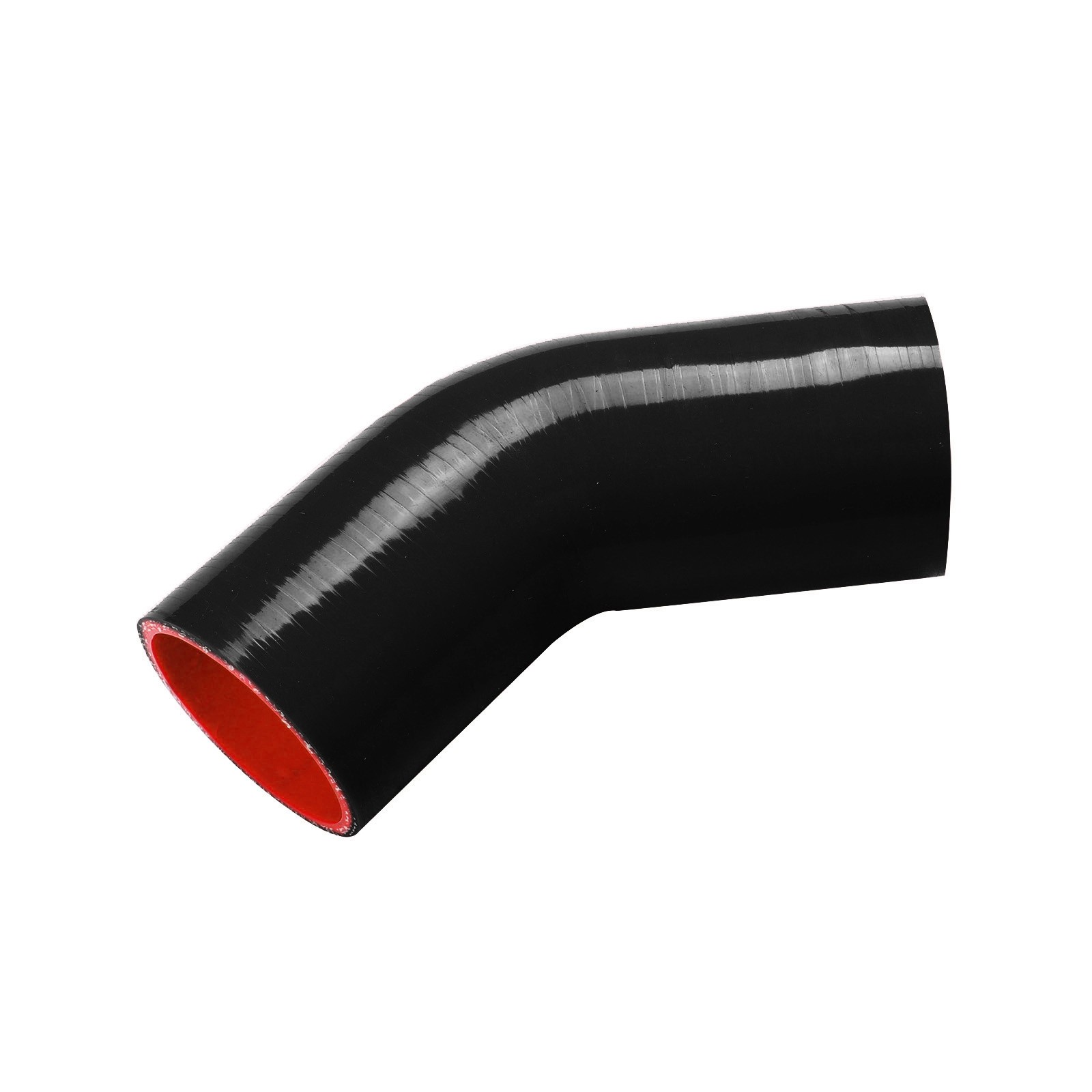 3″ Inch 45 Degree Elbow Silicone Turbo Hose Coupler Pipe 76mm to 76mm Black Red