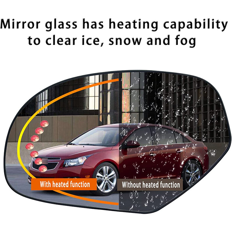 Driver Left Side Mirror Glass Assembly For 2007-2014 Silverado Sierra Suburban T