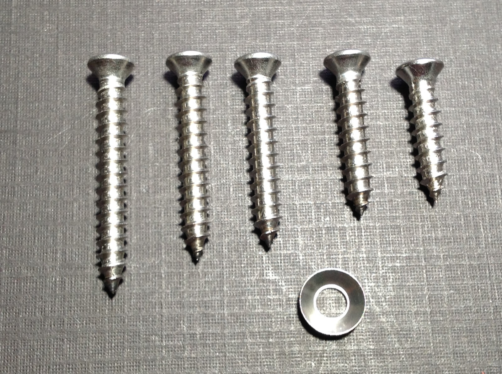 50pc #8 w/#6 phillips oval head trim screws countersunk flush washers stainless