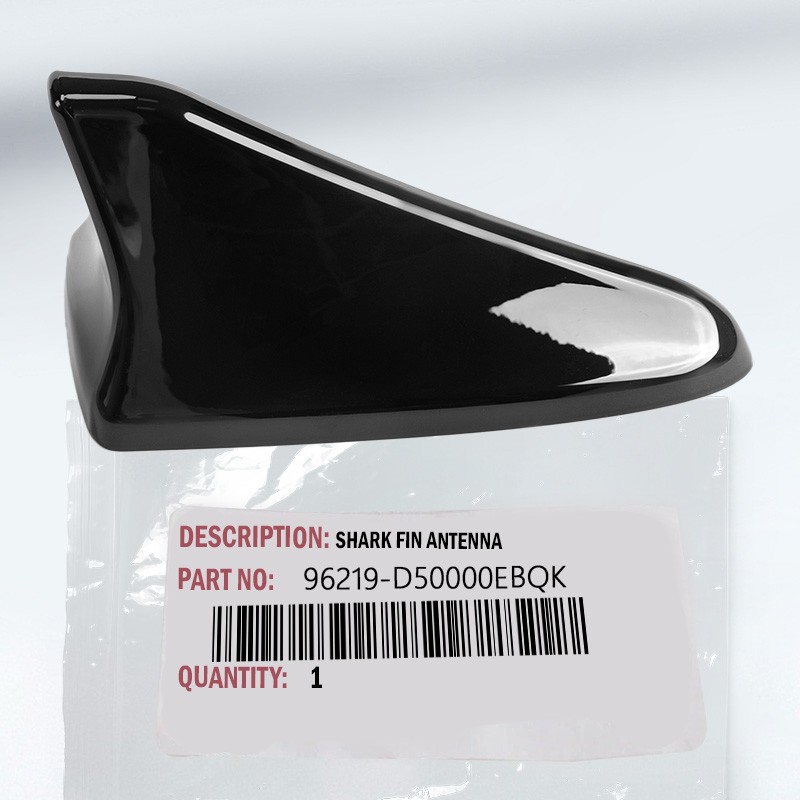 For 2015-17 Genesis Coupe & G80 Ebony Black FM/AM Shark Fin Roof Antenna Cover .