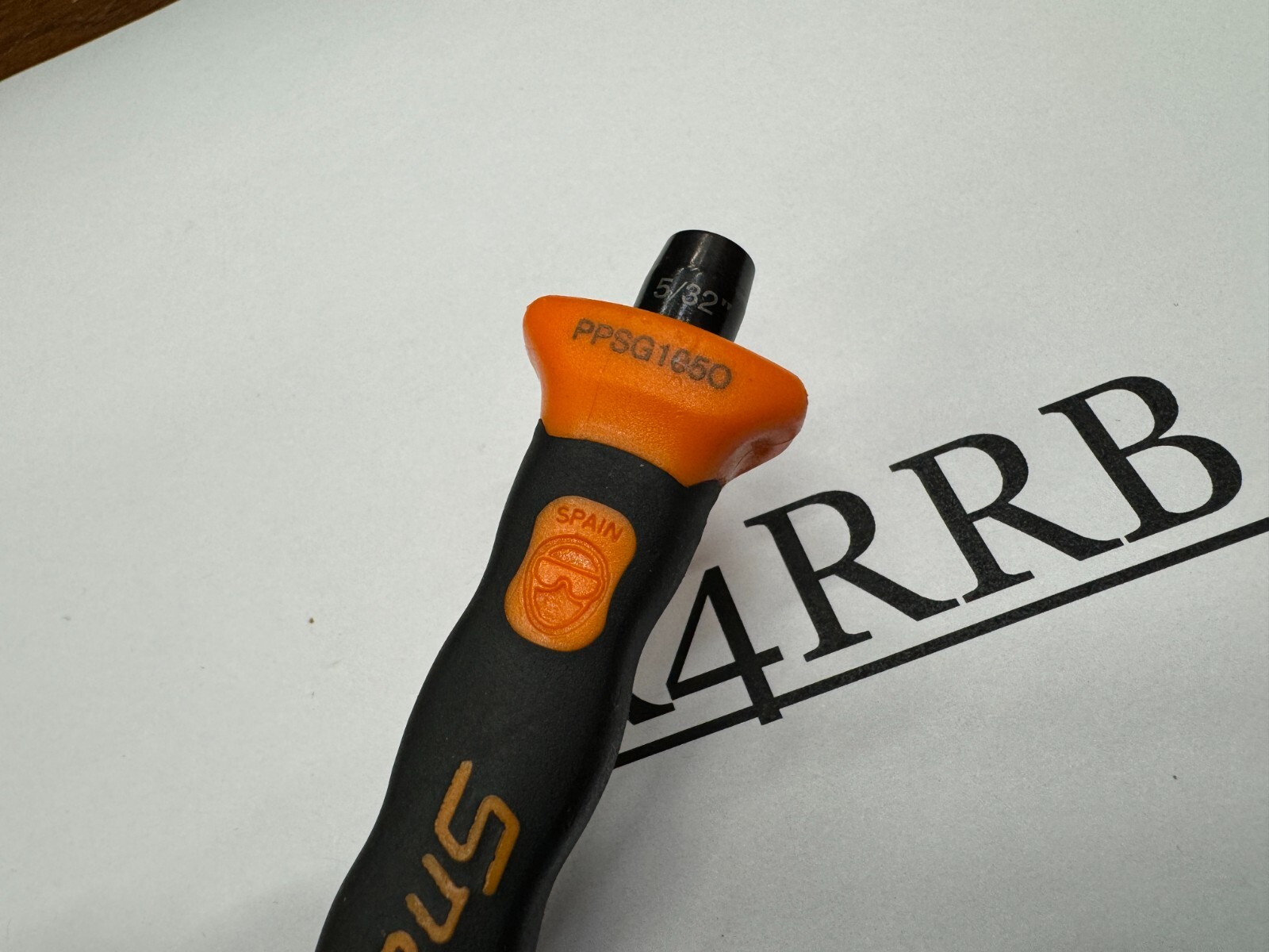 Snap-on Tools SPAIN NEW ORANGE Soft Grip 5/32″ Straight Pin Punch PPSG105o