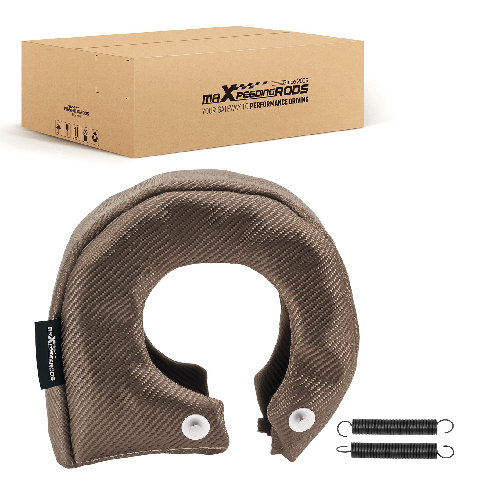 T4 Titanium Fiber Turbo Blanket Heat Shield Barrier Turbocharger Cover Wrap