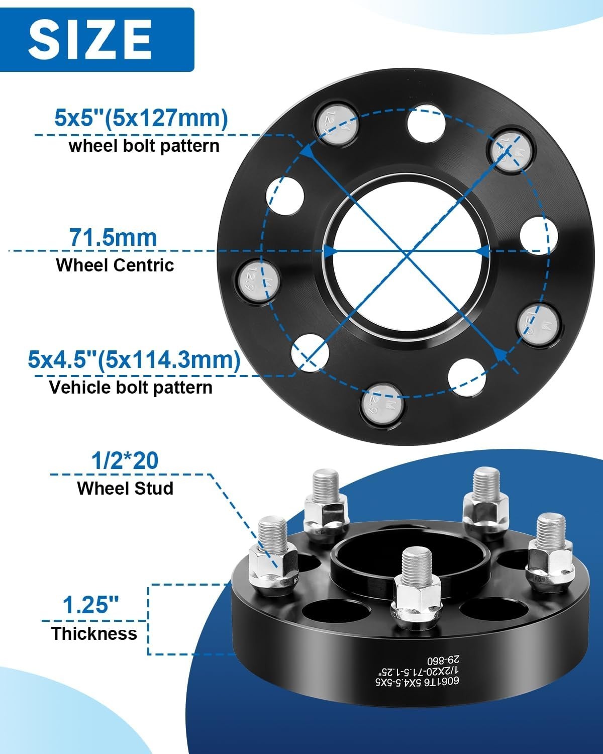 Precision CNC Machined 5×4.5 to 5×5 Wheel Adapters for Safe Fitment & Aesthetics
