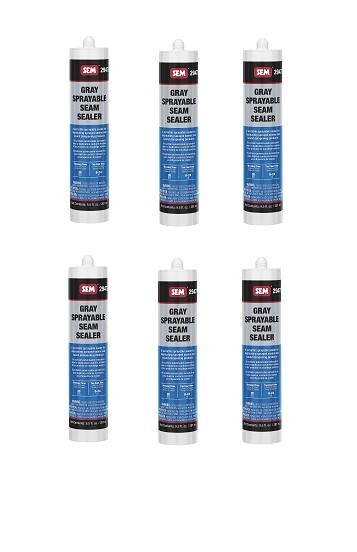 Sem Products 29472 Sprayable 1 K Seam Sealer Gray (6 Pack)