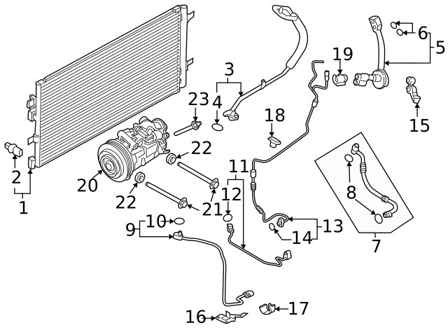 Genuine Porsche Upper Press Line 95B-260-707-E